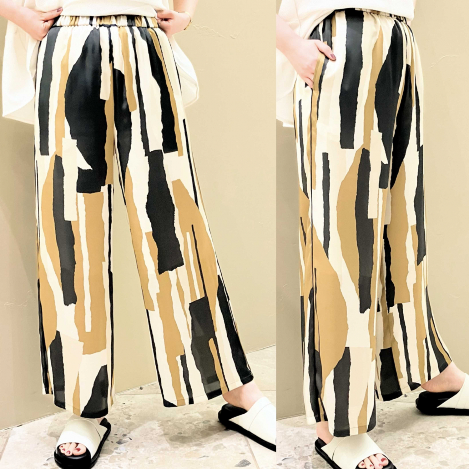 〈Demi-Luxe BEAMS〉シックプリントパンツ