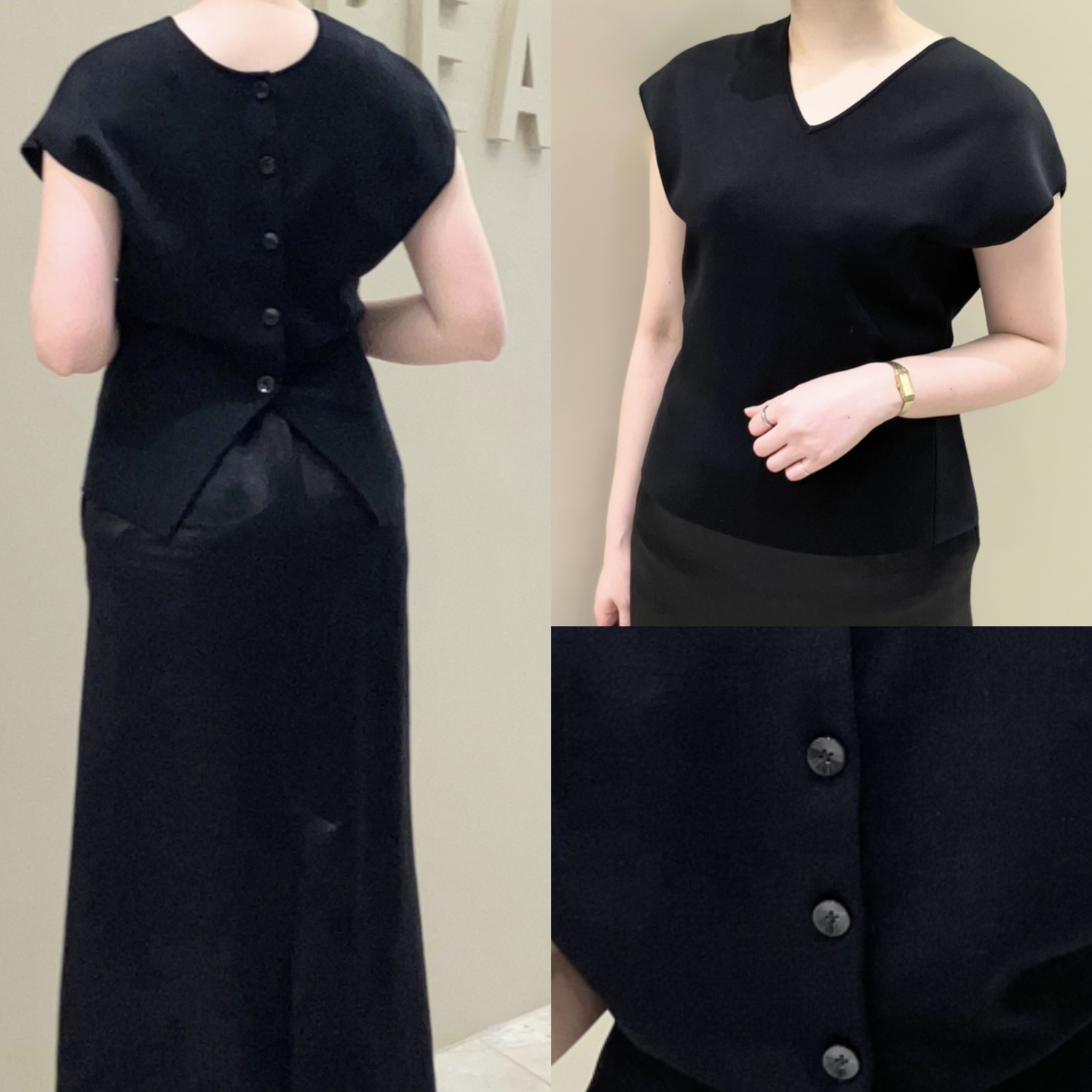 〈Demi-Luxe BEAMS〉2WAYフレンチカーディガンプルオーバー