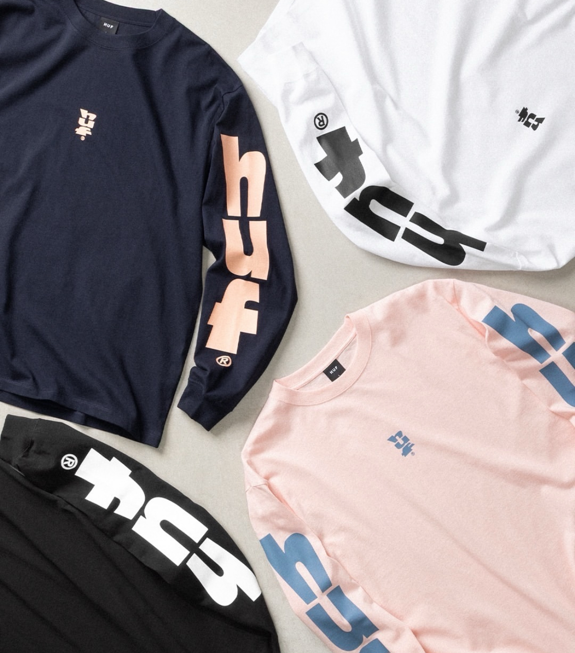  HUF SPRING NEW LONG SLEEVE TEES