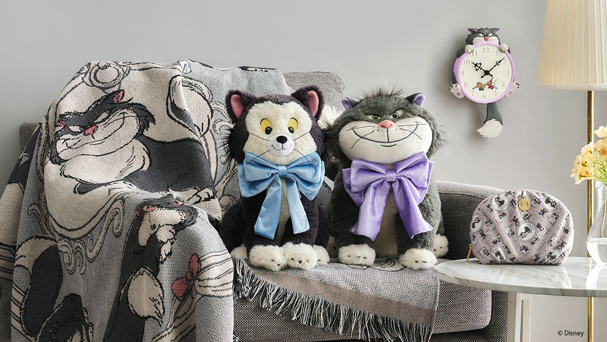 『シンデレラ』のルシファーや『ピノキオ』のフィガロにフィーチャーした新コレクションをディズニーストアで順次発売
