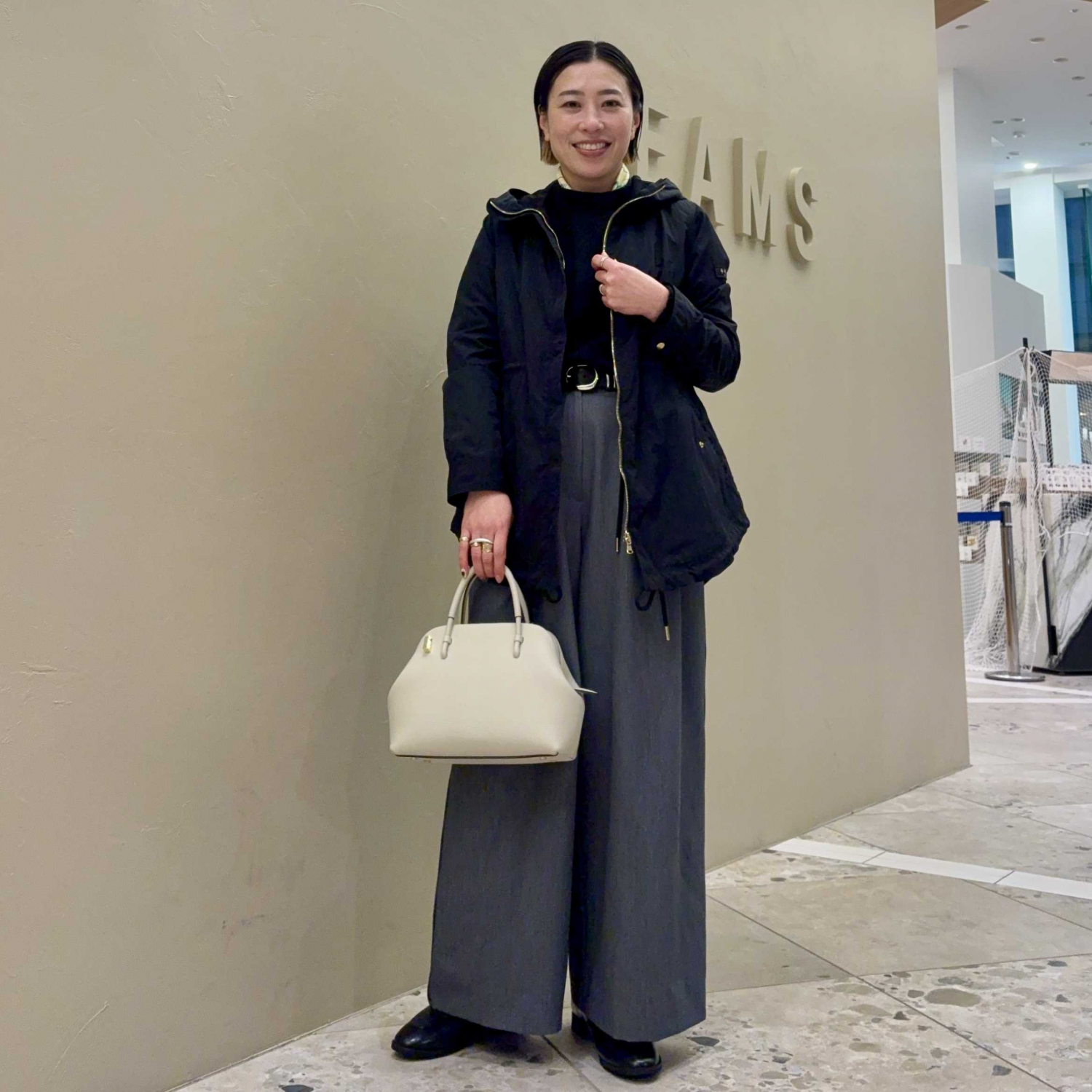 〈Demi-Luxe BEAMS〉TATRAS / CRIDORLA ナイロン フード ブルゾン