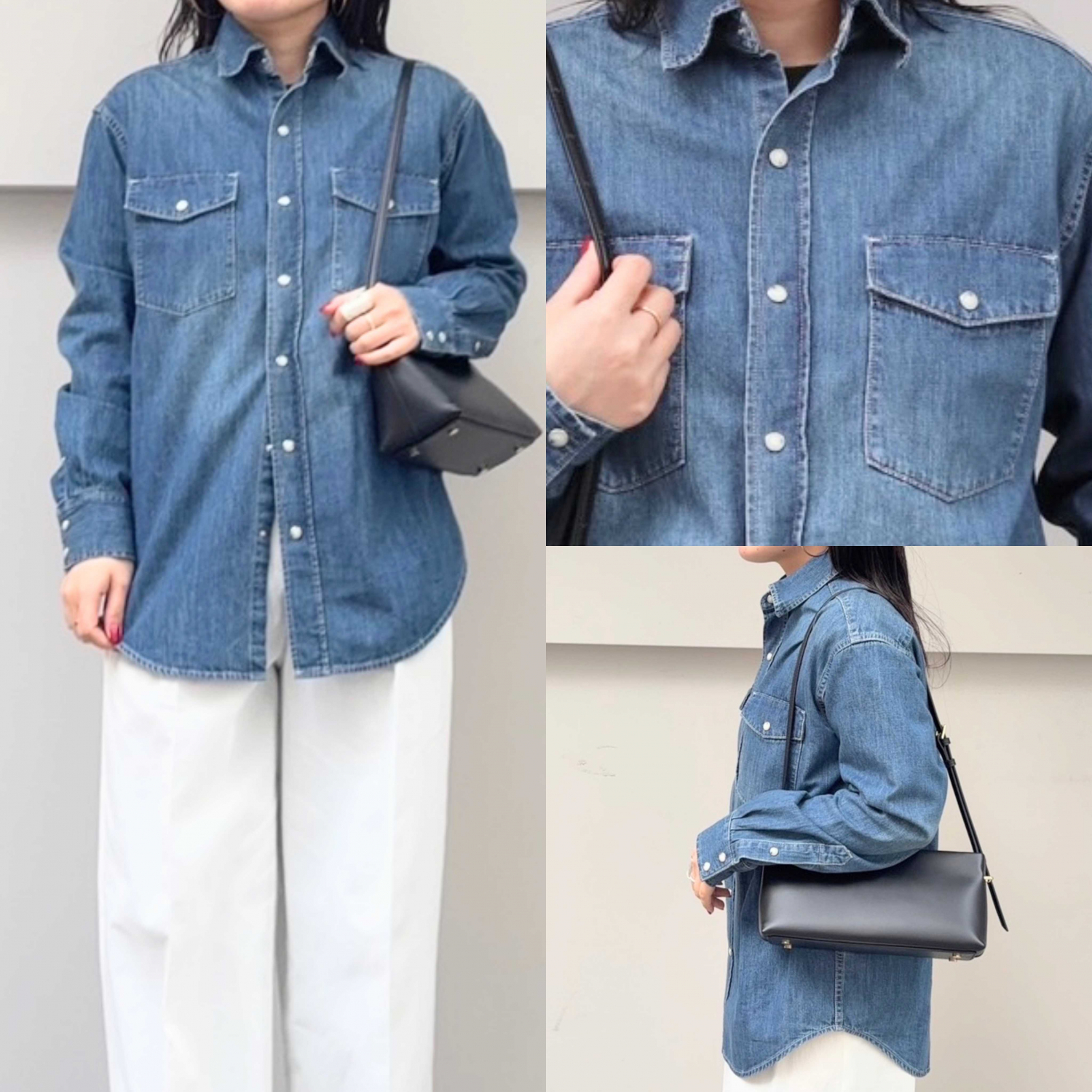 〈Demi-Luxe BEAMS〉AK+1/8オンスウォッシュドシャツ