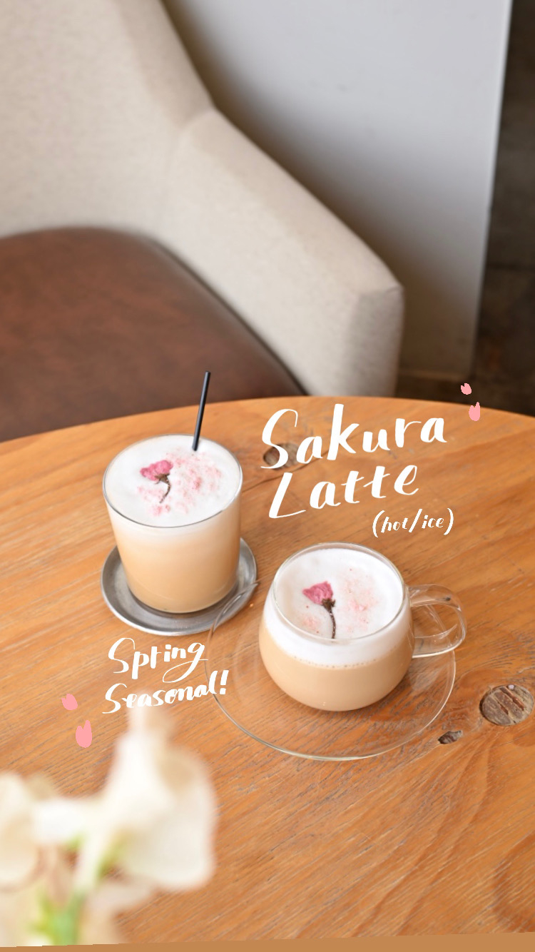 桜ラテ