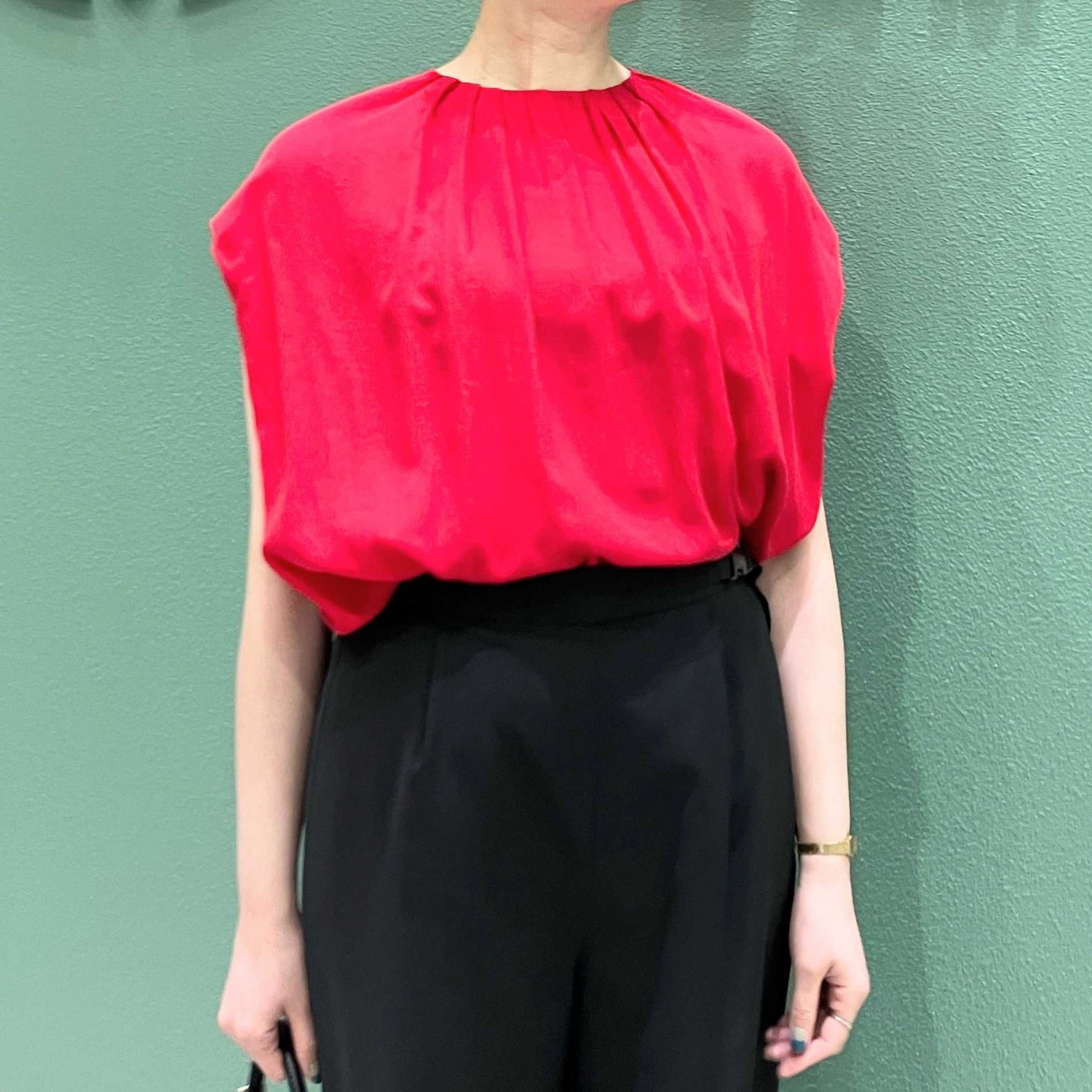 〈Demi-Luxe BEAMS〉AK+1 / リヨセル ギャザー プルオーバー