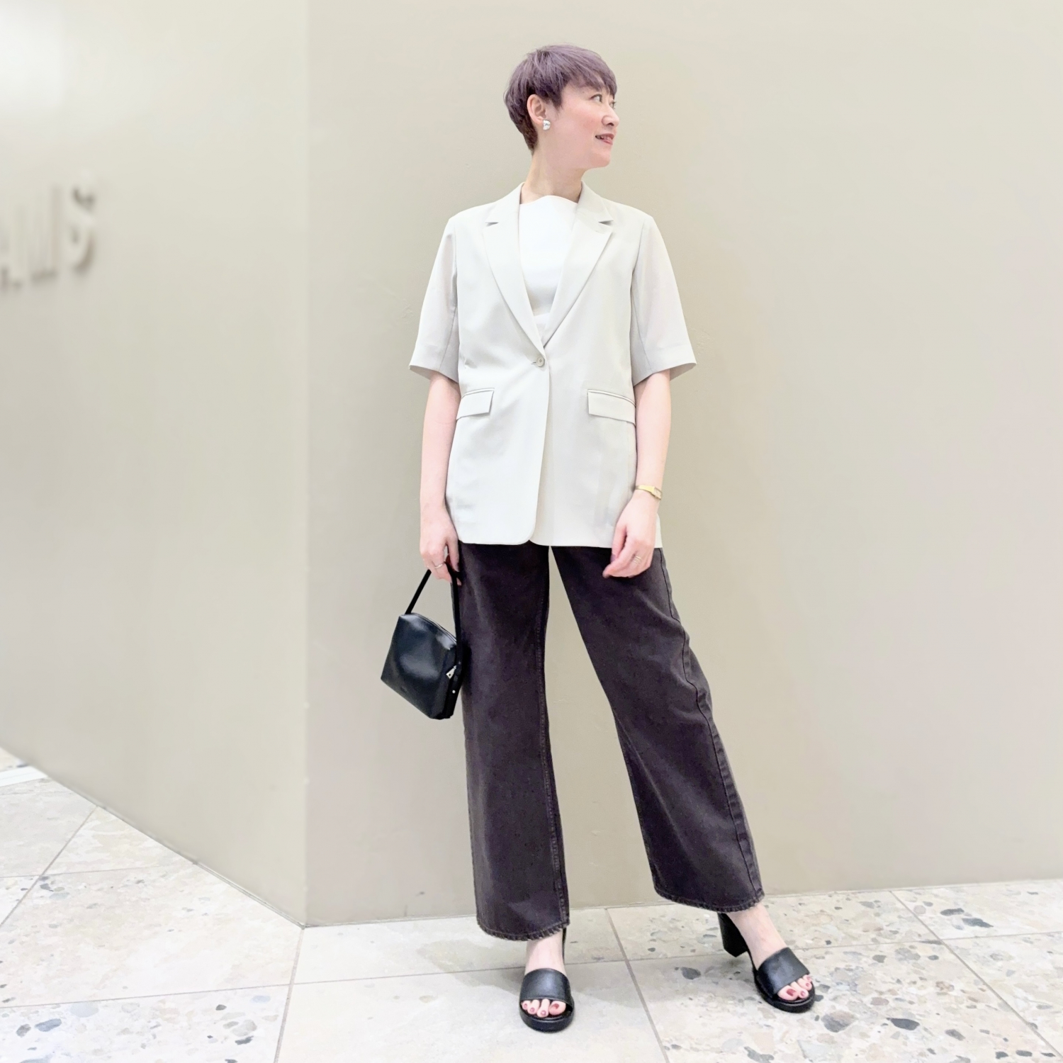 〈Demi-Luxe BEAMS〉シアーハーフスリーブジャケット