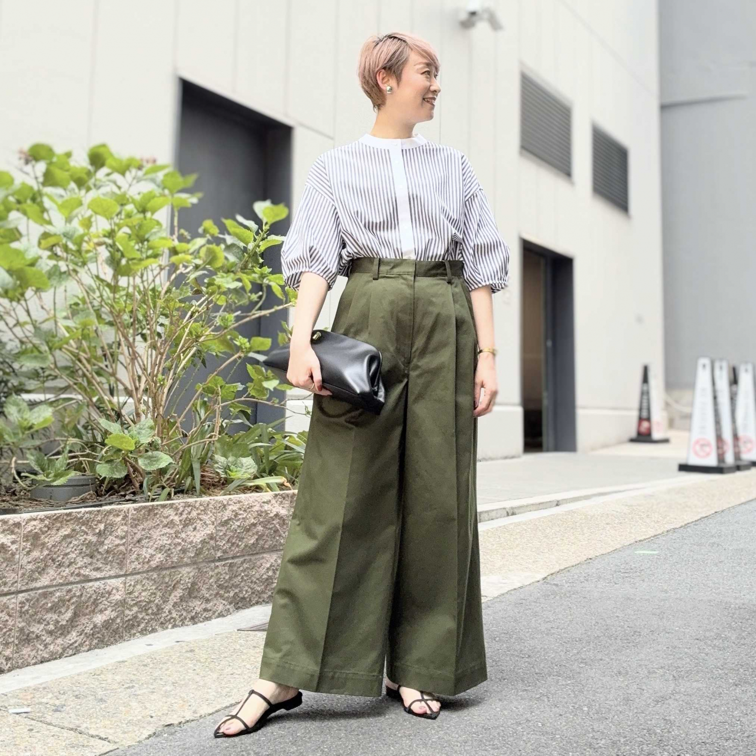 〈Demi-Luxe BEAMS〉フェミニンハーフスリーブボリュームシャツ