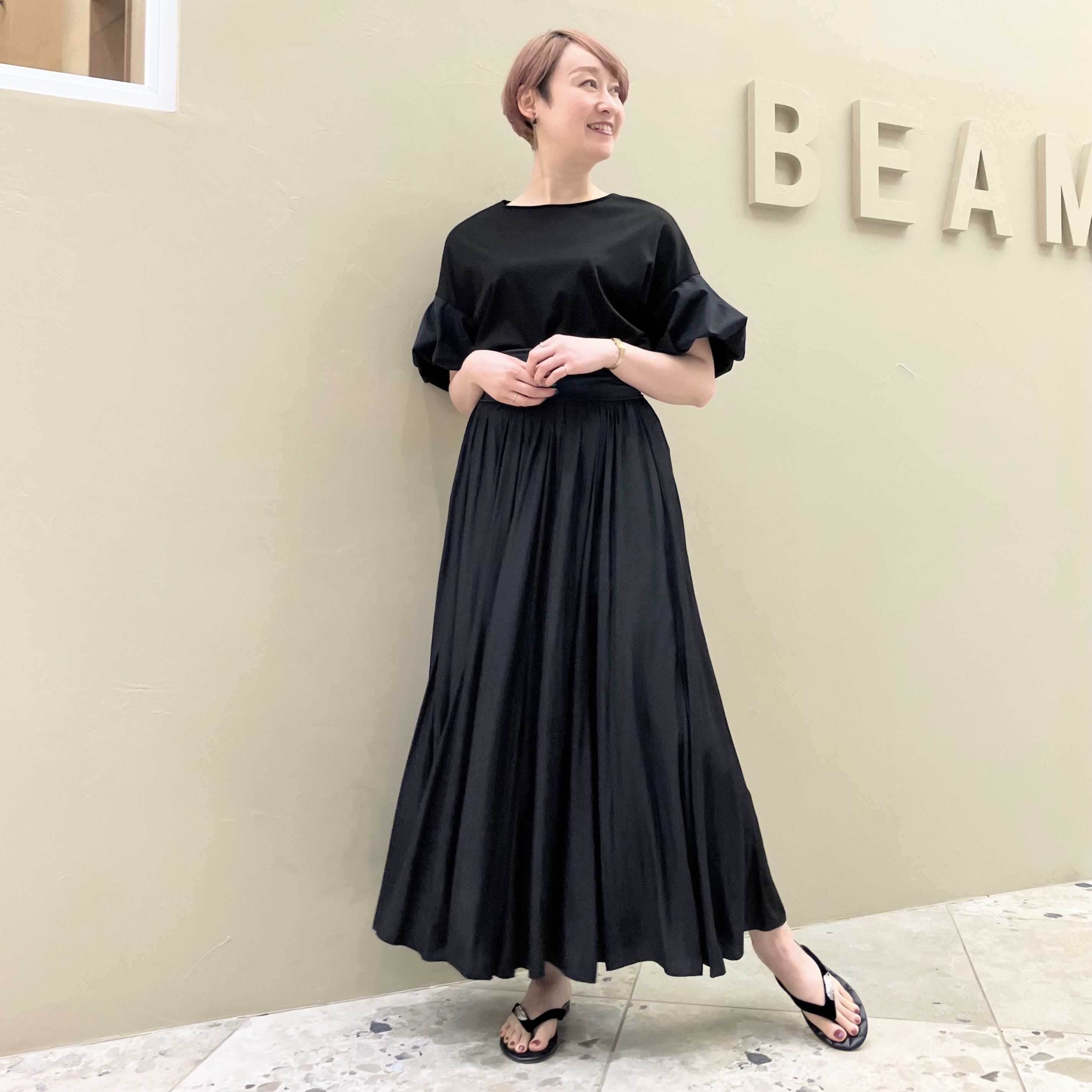 凪様Demi-Luxe BEAMS AK+1 / 2WAY ウールマキシスカート Demi-Luxe BEAMS〉AK+1/2WAYで楽しめるスカート | ショップ