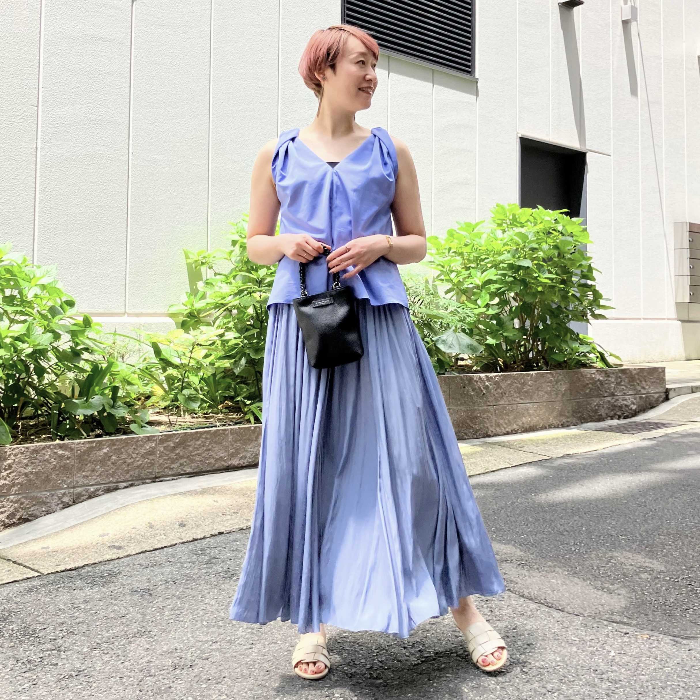 ★美品★ワンピース スカート Demi-Luxe BEAMS AK+1 2way Demi-Luxe BEAMS〉AK+1/2WAYで楽しめるスカート | ショップ